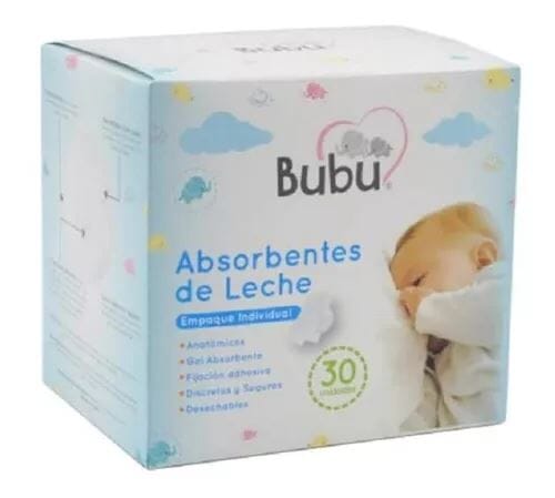 Absorbentes de leche Bubu x 30 unidades Farmex-Fonasa-Persistente